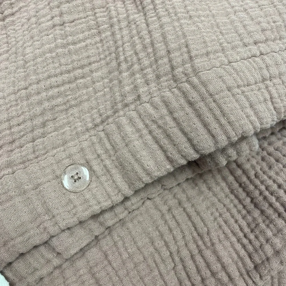 QUINCE Organic Cotton Gauze Twin Duvet Cover + Only One Sham Mauve Pink